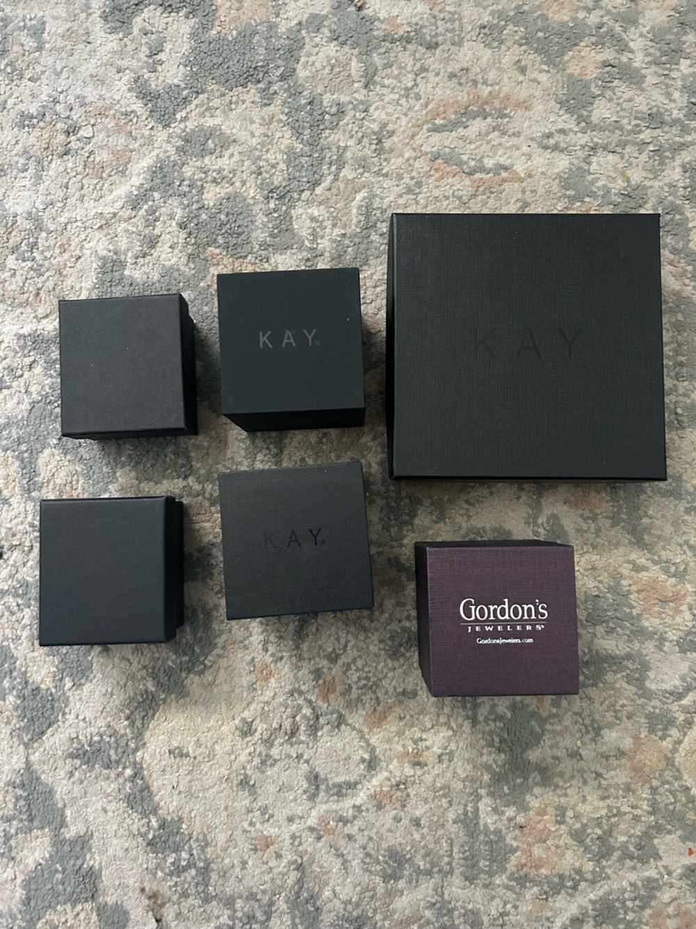 Kays empty jewelry boxes